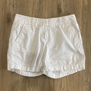 White J. Crew Shorts